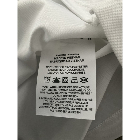 NWT Nike Women’s Size XL Dri-FIT Victory Golf Polo White/Green Stripe V-Neck - Picture 7 of 9